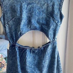 jean dress open middle
